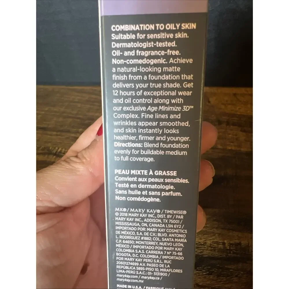 Mary Kay TimeWise Matte 3D Foundation Bronze W-110 NIB